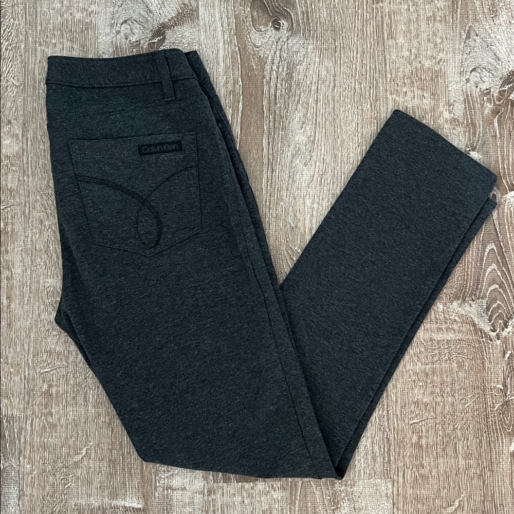 Calvin Klein Dark Heather Gray Pants size 8